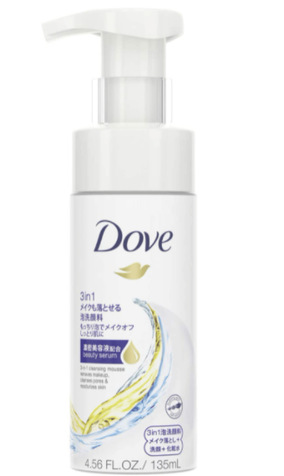 日本 DOVE多芬 多芬 3合1卸妆泡沫洗面奶 135g