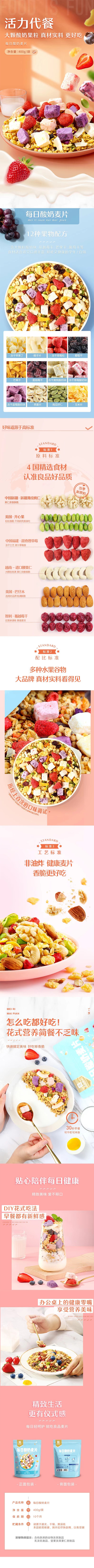 [中國直郵] BESTORE 良品鋪子每日優格麥片早餐代餐400g