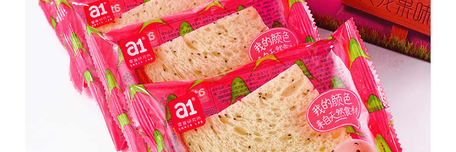 【小紅書爆款】【營養早餐首選】A1零食研究所 火龍​​果夾餡吐司麵包 480g