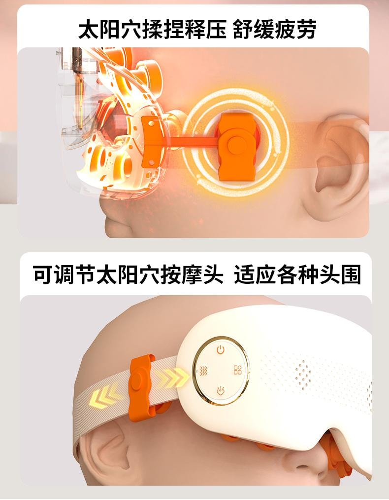  和正 新品首发【轮滑世界冠军郭丹代言品牌】 HEZHENG 蒸汽雾化眼部按摩器 白色 1件