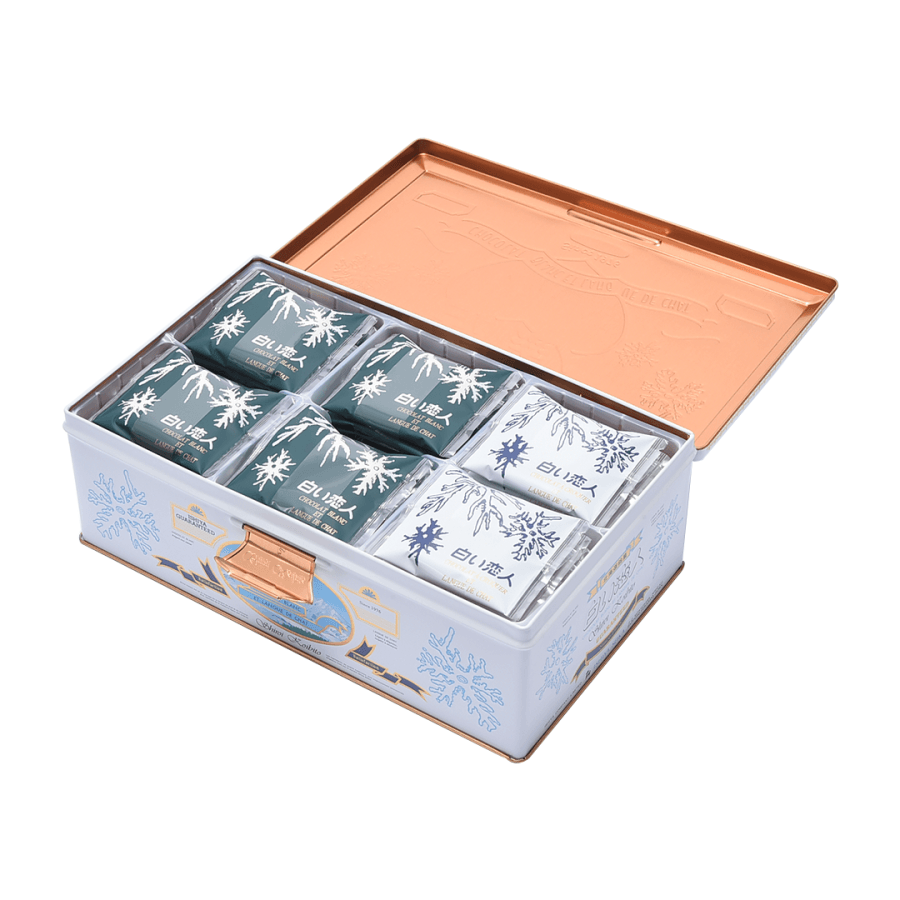 ISHIYA Shiroi Koibito Chocolate Box Mix White and Black Chocolate 54 Pc