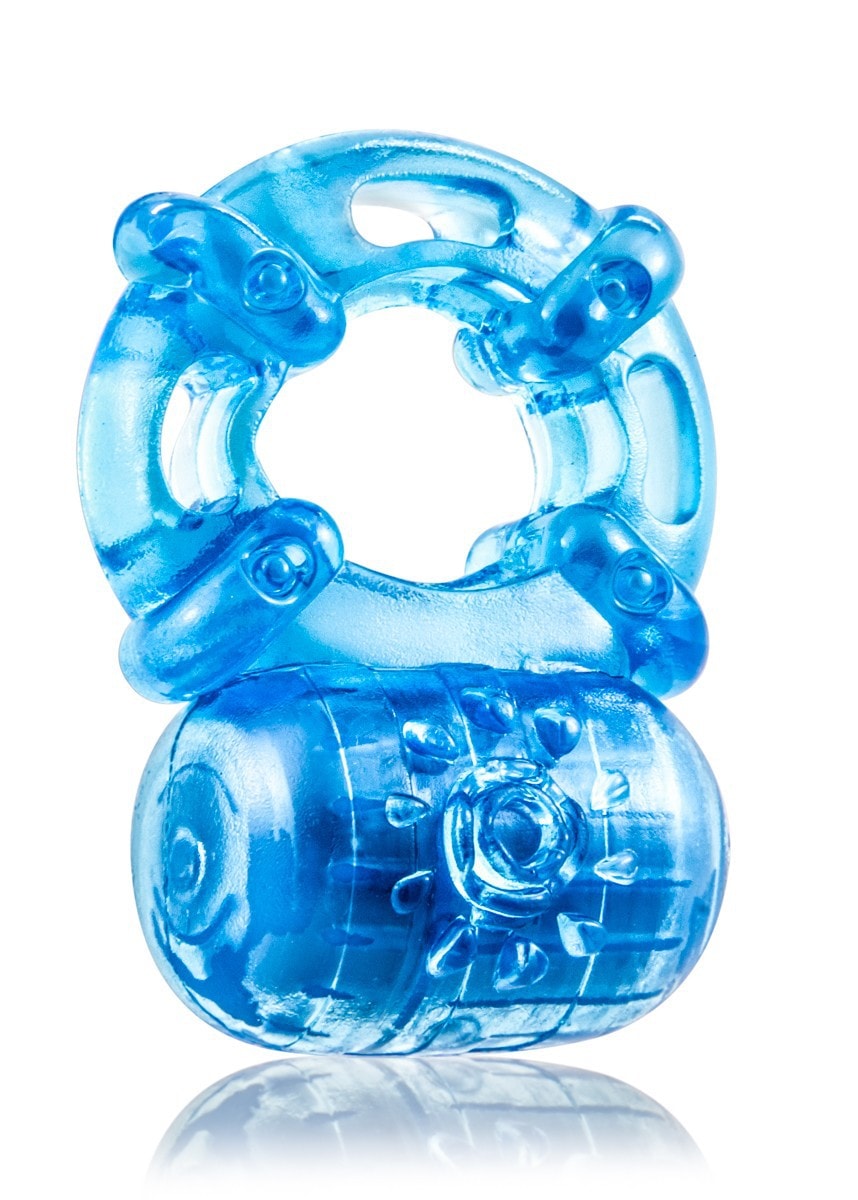 Stay Hard Reusable 5 Function Ring Blue for male