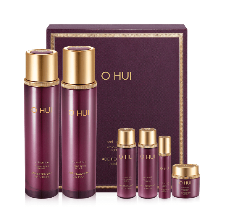 Ou Hui Set Time Essence Pure Rejuvenating Gift Box 6-piece set firming elastic and moisturizing