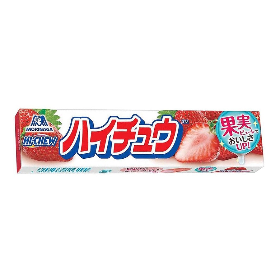 【日本直郵】MORINAGA 森永 HI-CHEW 日本版 果汁軟糖 草莓口味 12粒