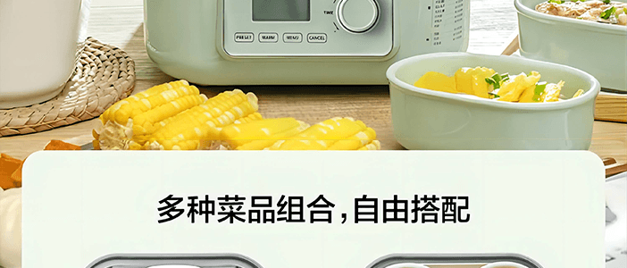 BUYDEEM北鼎 多功能蒸炖锅 隔水蒸炖锅电蒸锅 加大加高不挑餐具 7L G67US