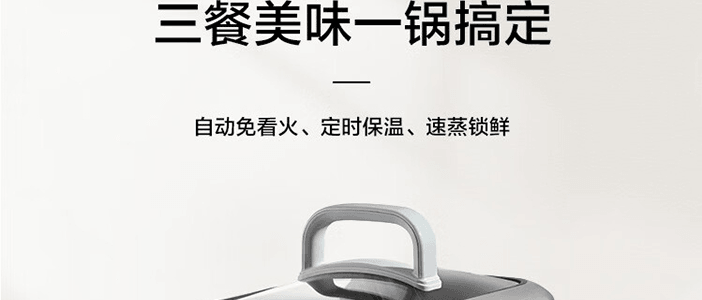BUYDEEM北鼎 多功能蒸炖锅 隔水蒸炖锅电蒸锅 加大加高不挑餐具 7L G67US