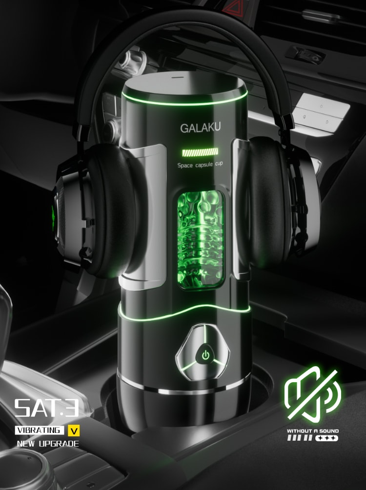 【中国直邮】Galaku 幻影飞机杯 全自动电玩伸缩夹吸杯 男性成人情趣用品 绿色1件
