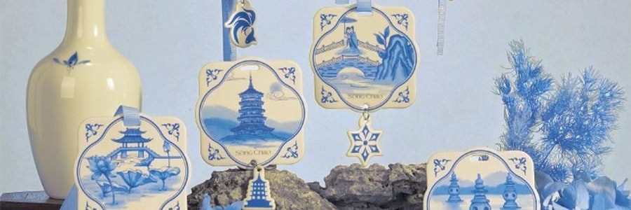 宋朝 西湖十景香卡 挂饰香挂 室内挂件 汽车香片 好运莲莲 绿野仙踪