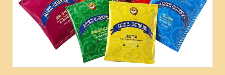 台灣蜂蜜蜜蜂咖啡 驚喜大禮包 七種經典口味溫馨甜蜜共享裝 210g