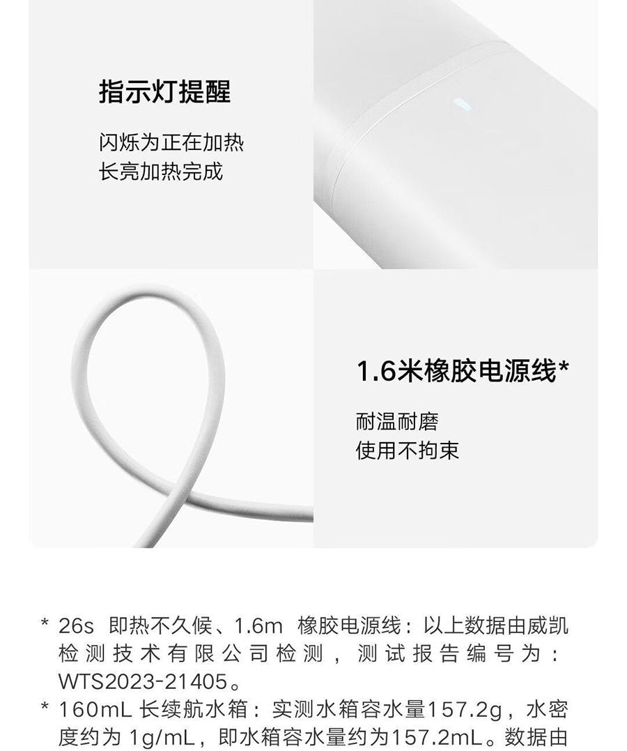【中国直邮】小米有品 米家手持挂烫机2小型可折叠挂烫平烫两用便携式