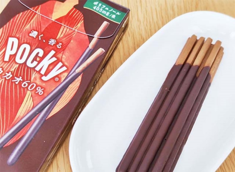 【日本直邮】 日本GLICO格力高 百奇POCKY 期限限定 可可60%黑巧克力饼干棒 58g
