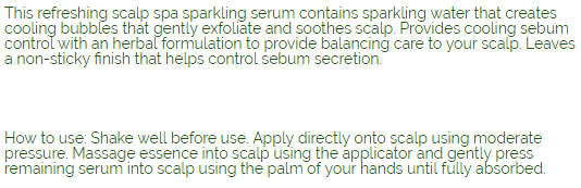 DAENGGIMEORI Jinyoon Sparkling Scalp Serum