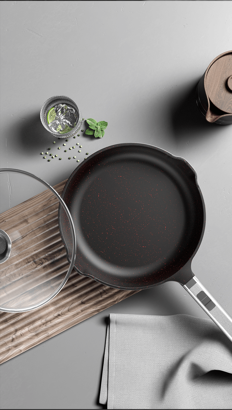 Volcanic rock medical stone non-stick frying pan frying pan