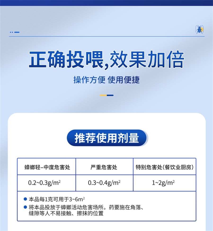 【中国直邮】 老管家 杀蟑螂药家用一锅全窝端非无毒屋厨房室内特效灭蟑胶饵剂神器   10g/支