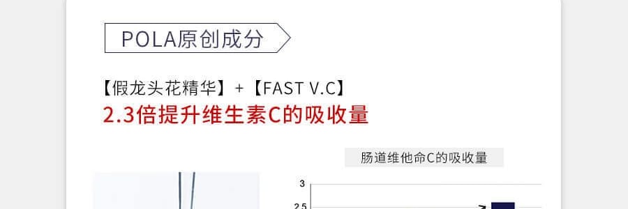 日本POLA BE WHITE POWER 复合维生素VC营养粉美白 1个月量 30包入