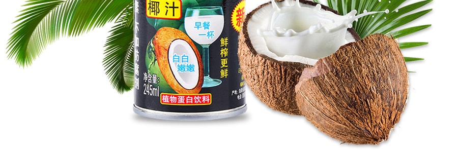 【超值分享裝】海南椰樹牌 椰汁 245ml * 6 6罐裝 國宴飲料