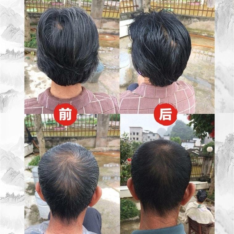 【中国直邮】  南京同仁堂 一支黑染发剂洗发染发膏 500ml 自然黑色1瓶