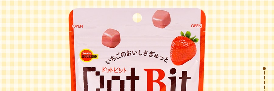日本BOURBON波路夢 超濃厚點點草莓巧克力 40g