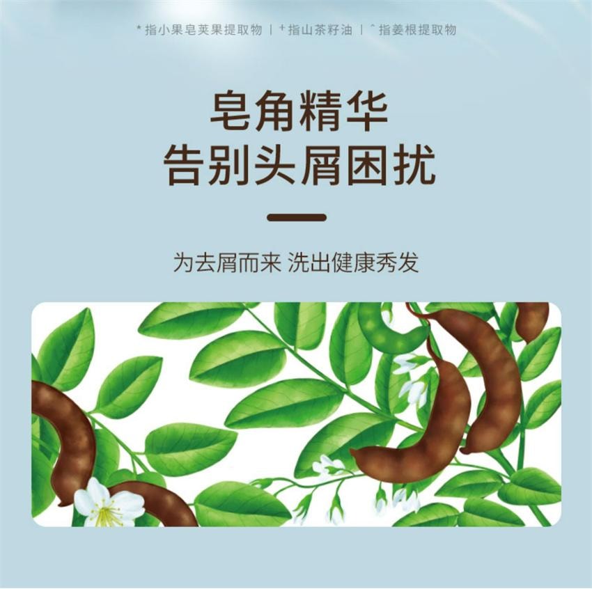 【中國直郵】 上海蜂花 去屑控油洗髮露 生薑皂角潔淨舒爽輕盈飄逸 男女適用洗髮水 750ml/瓶