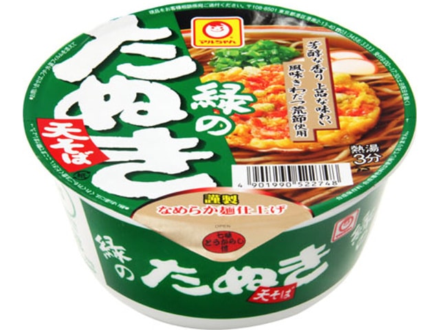  【日本直邮】日本Toyo Suisan 东洋水产 正绿天妇罗荞麦面碗面101g