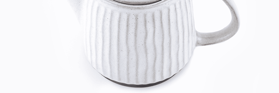 日本NITORI尼达利 罗马系列 复古粗陶泡茶壶 附茶篮 550ml  可用于微波炉洗碗机