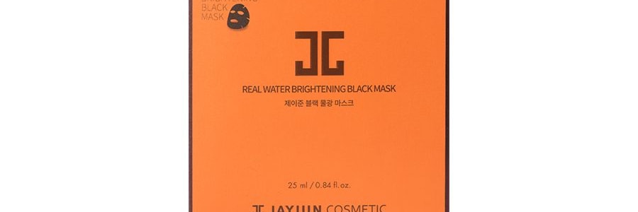 韓國JAYJUN捷俊 黑色水光面膜三部曲 清潔補水提亮 10片入