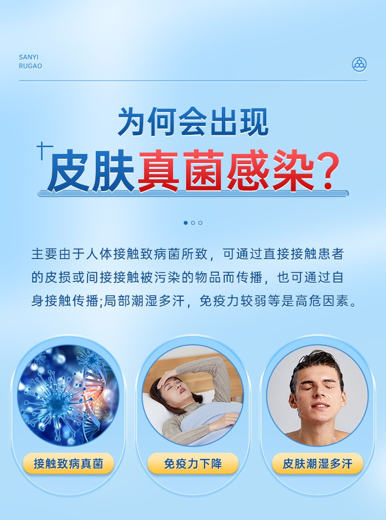 【中国直邮】 三益 克霉唑乳膏 正品妇科外阴瘙痒专用止痒阴道炎用药霉菌私处抑菌 30g/盒