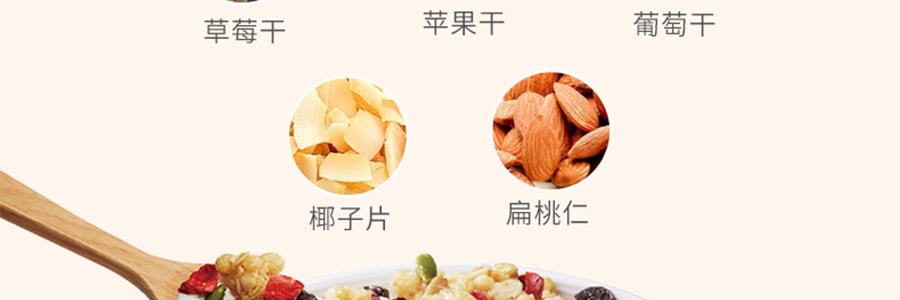 日本NISSIN日清 谷物脆水果麦片 椰子风味 早餐即食代餐 500g