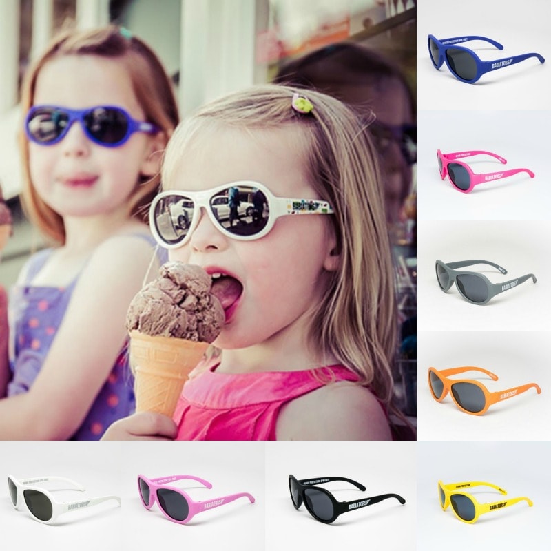 美国BABIATORS 飞行宝宝  美国生产 百分百抗紫外线 太阳眼镜 平光墨镜 黑色 3-5岁