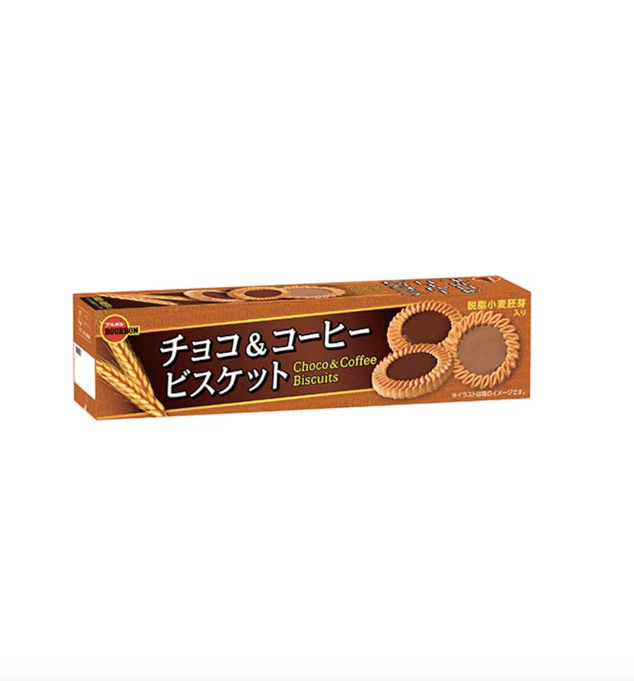 【日本直邮】BOURBON波路梦 什锦双拼曲奇饼干 咖啡味&巧克力味 108g
