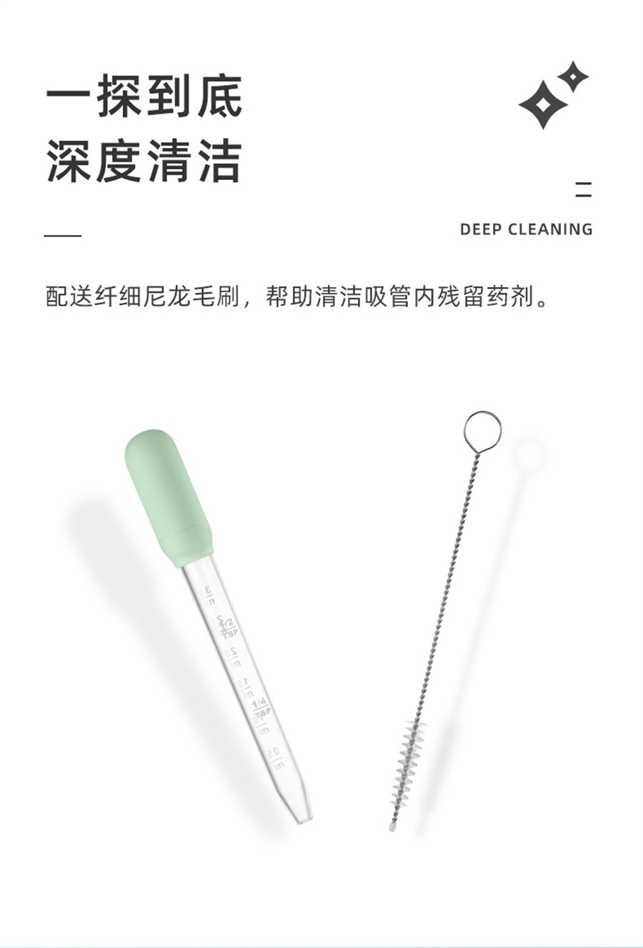 【中国直邮】十月结晶  喂药器婴儿防呛喂药滴管针筒式套装    白色