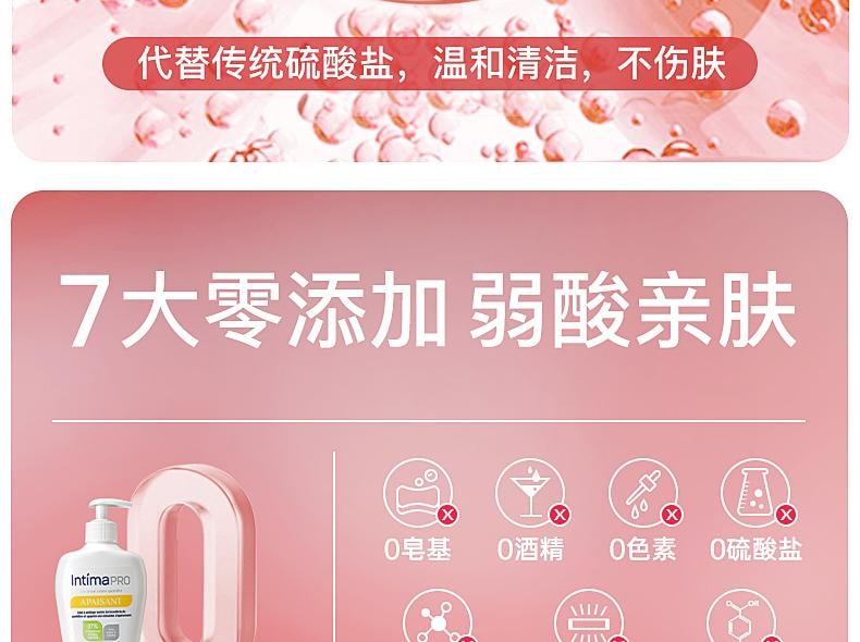 【中国直邮】 日本 Intima Pro乳酸舒缓洗液 私处洗护液私密处女生护理液 日常清洗私护女性健康 200ml/瓶