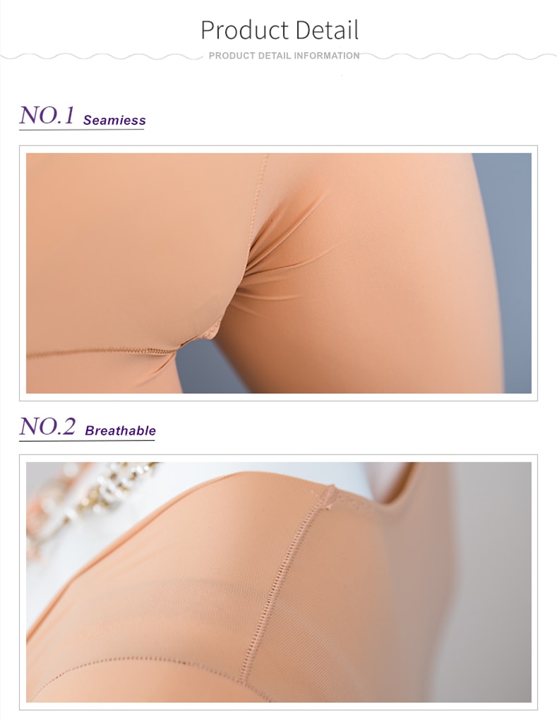 Italian AirLike Shapewear Bodysuit Sling Pants Beige XXXXL Size #61018