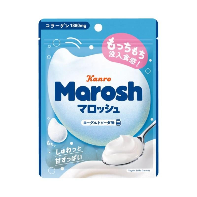 日本 KANRO Marosh 酸奶苏打汽水口味软糖 50g