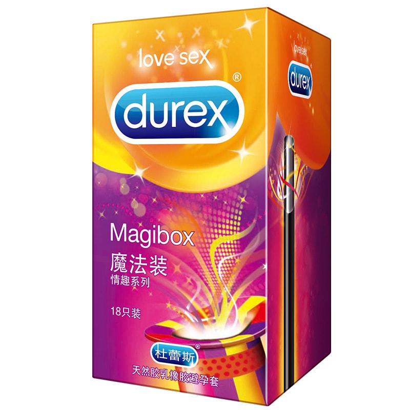 【中国直邮】 Durex杜蕾斯 魔法装系列 安全情趣避孕套18只装
