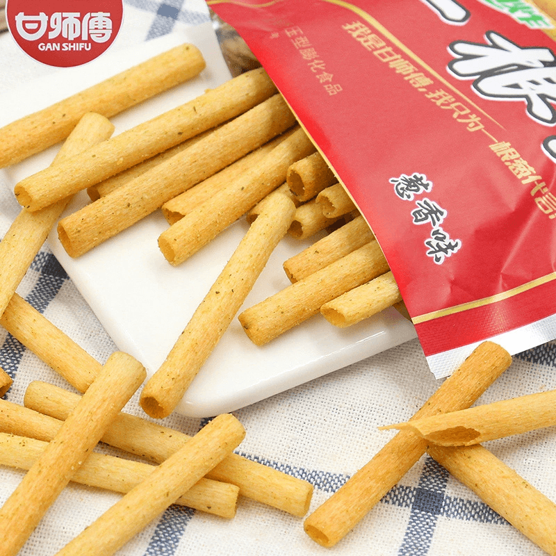 【中國直郵】 甘師傅 一蔥薯條薯片兒時懷舊辦公室解饞小點心休閒食品小吃13g*1包