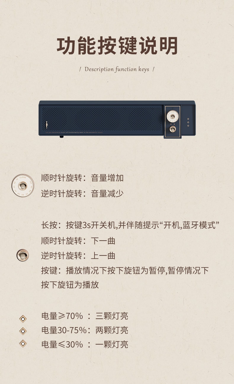 促銷價【中國直郵】冇心 無線復古藍牙音箱 家用K歌 櫻花粉款