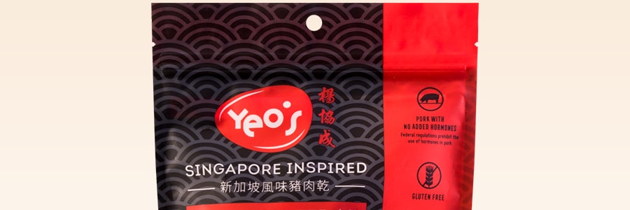 新加坡YEOS杨协成 风味猪肉干猪肉脯 蜜烤味 113.4g