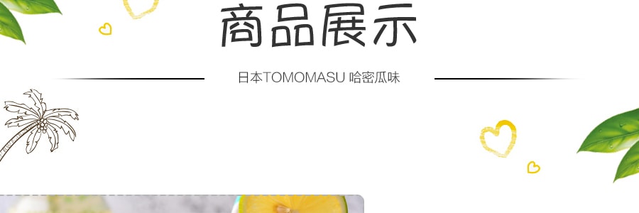 日本TOMOMASU 碳酸飲料 哈密瓜味 300ml