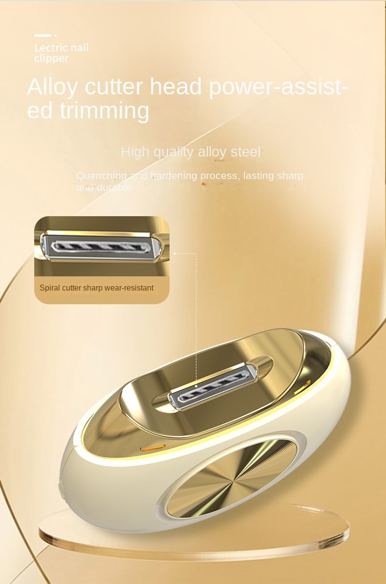 【輪滑世界冠軍郭丹代言品牌】 中國 和正HEZHENG 電動指甲剪 白 1件