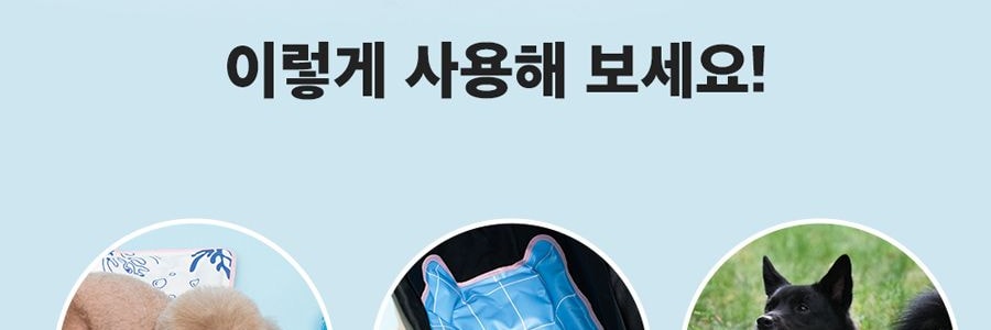 韩国BACON BOX 宠物冰垫凉席 夏季凉感凉爽地垫 L 40*70cm