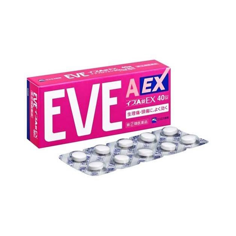 【日本直邮】SS制药 EVE A EX解热镇痛片止痛片 40粒粉盒