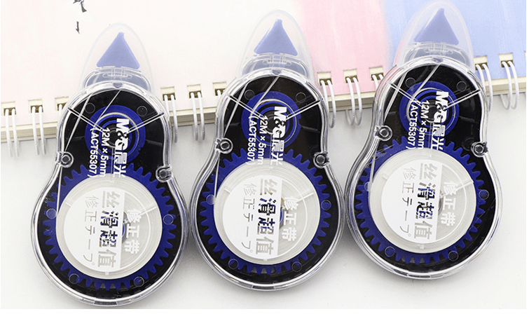 [中国直邮]晨光文具(M&G)丝滑超值装修正带ACT55307 12mx5mm 36足米好用易覆盖 PET带芯 顺滑不断带 1卡装