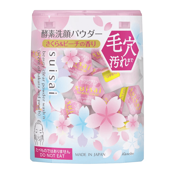 【马来西亚直邮】日本 KANEBO SUISAI 樱花桃子香味净透酵素洗颜粉