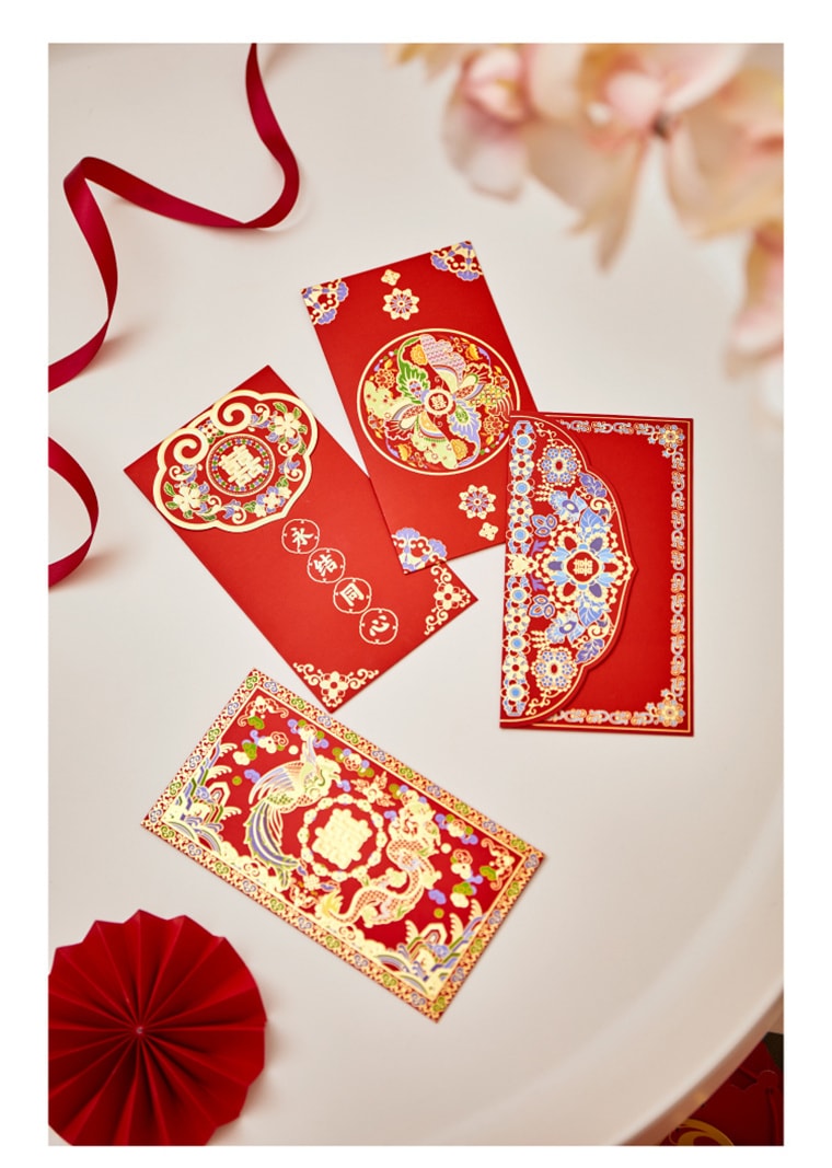 【中国直邮】故宫淘宝 故宫婚庆千元红包 结婚专用 婚礼喜字利是 封新婚喜包 铜版纸材质/厚实平整/烫金点缀/免贴插口/方便拆装/印刷精细- 永结同心 1份*|预计到达时间3-4周