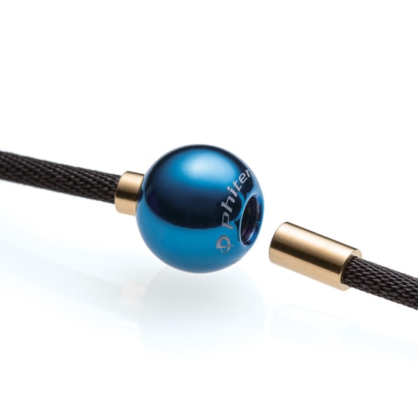 日本PHITEN法藤 X100钛镜面球项链 地球蓝 45cm