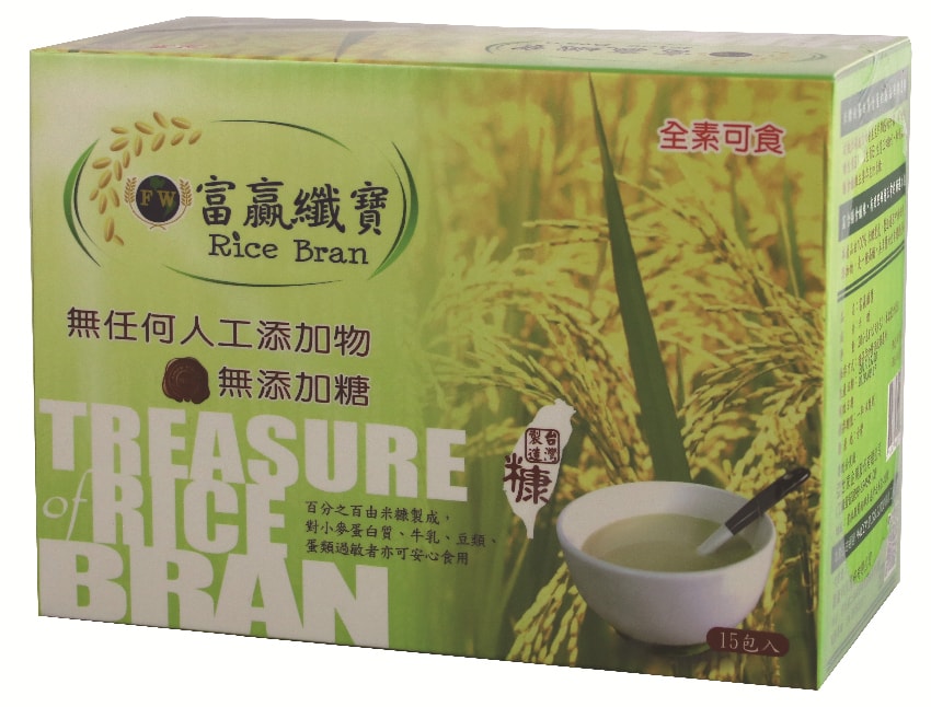 [台湾直邮] 台湾 富赢科技 - 稳定化超细全脂米糠 15包/盒