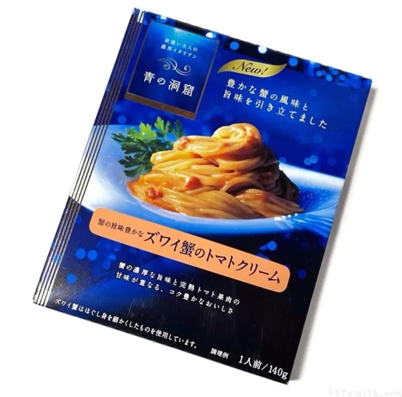 【日本直郵】日本日清製粉 青之洞窟 特別訂製 雪蟹番茄奶油義大利麵醬 140g