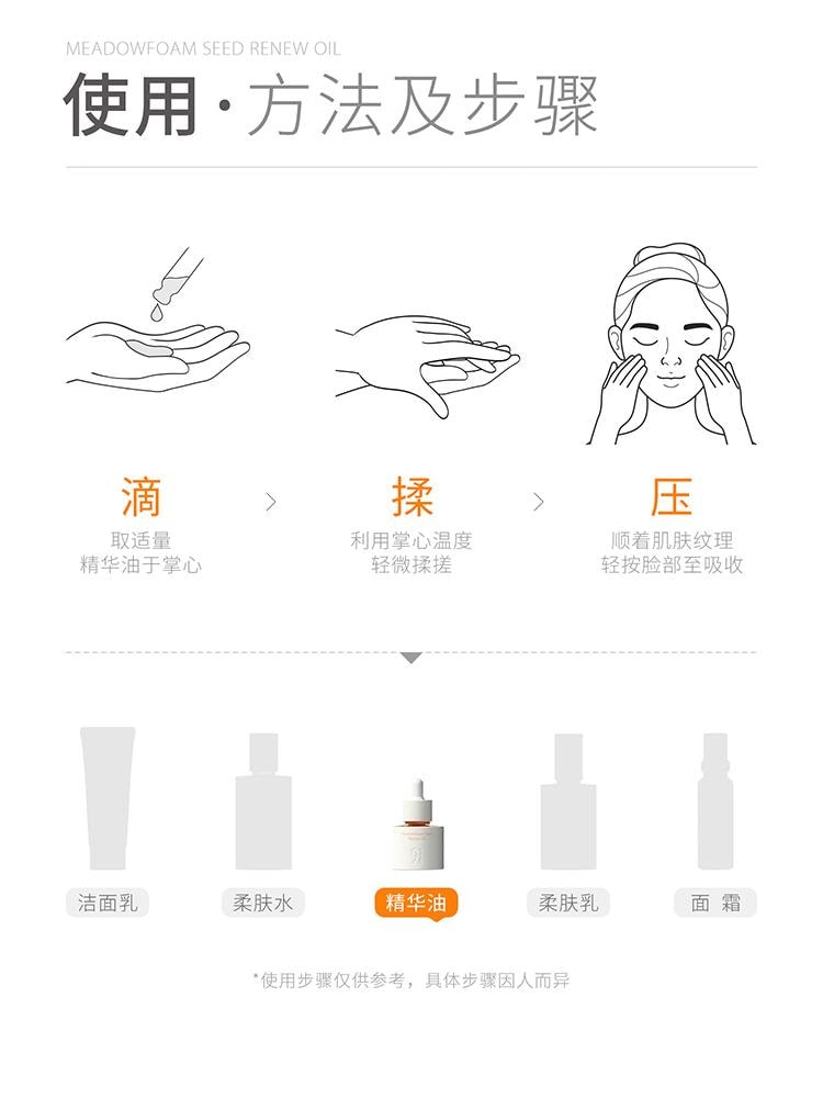 【中國直郵】 米立 934/943白池花精萃精華油30ml 油養修護 彈潤緊緻不垮臉 清除自由基