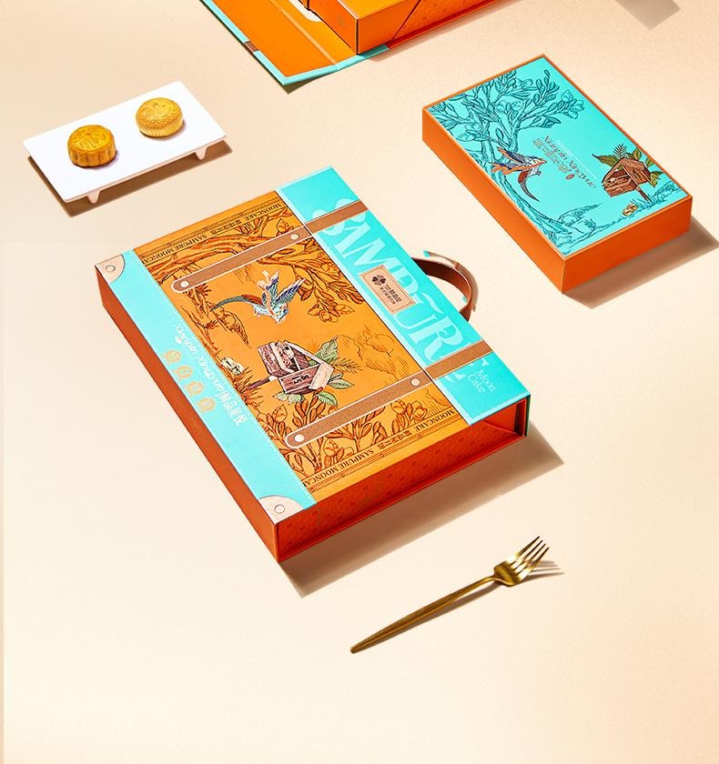 【中国直邮】 臻味坊 鲜品星悦中秋月饼礼盒  665g   奶黄芝士流心中秋送礼长辈